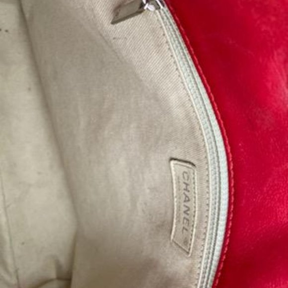 Chanel Vintage Lambskin Quilted Shoulder Bag-RED - Picture 3 of 10